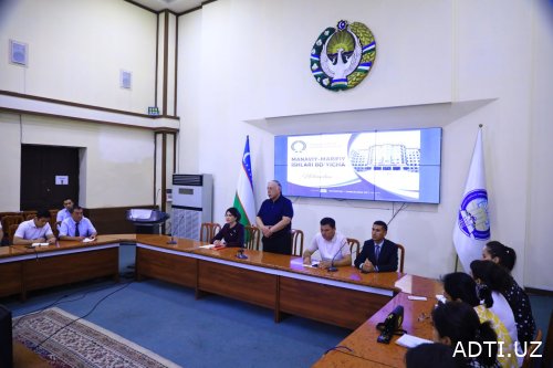 Andijon davlat tibbiyot institutida yangi o‘quv yiliga bag‘ishlangan ma’naviy-ma’rifiy uchrashuv bo‘lib o‘tdi