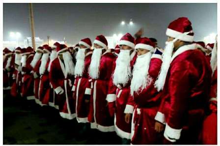 An action “1000 Santa Clauses” is held in Andijan