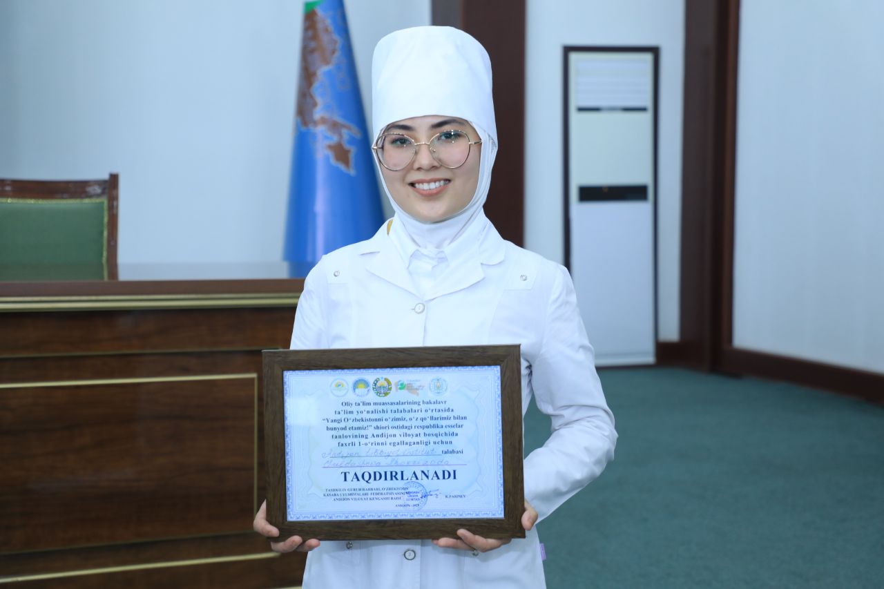 SHAHRIZODA YULDOSHEVA IS A  WINNER OF THE TERRITORIAL STAGE OF THE REPUBLICAN ESSAY CONTEST UNDER THE MOTTO”WE WILL BUILD A NEW UZBEKISTAN WITH OUR HANDS!”