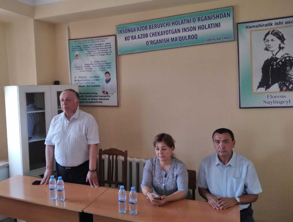 A MEETING WAS HELD WITH STUDENTS WHO HAVE INTERNSHIP IN THE CITY OF NAMANGAN
