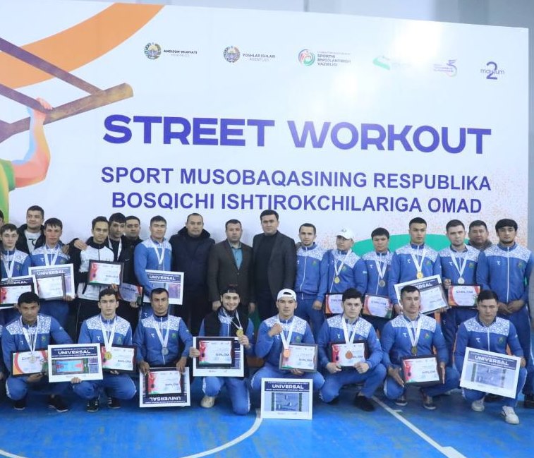 «STREET WORKOUT» SPORT MUSOBAQALARINING FINAL BOSQICHI YAKUNLANDI