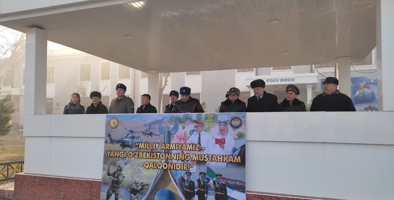 THE STUDENTS OF ANDIJAN STATE MEDICAL INSTITUTE ARE IN THE MILITARY UNIT