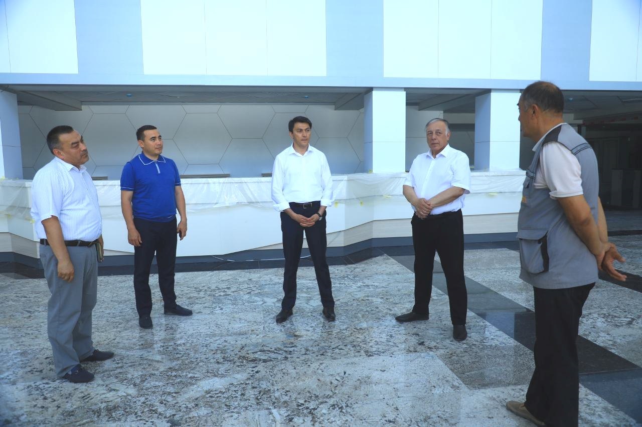 MINISTER OF HEALTH OF THE REPUBLIC OF UZBEKISTAN AMRILLO INOYATOV GOT ACQUAINTED WITH ADTI CLINIC RECONSTRUCTION PROCESSES AND A NEW EDUCATIONAL BUILDING FOR 2000 STUDENTS