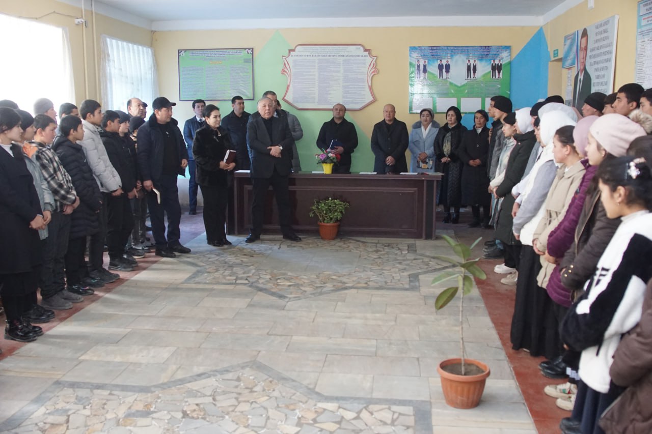 THE RECTOR OF THE INSTITUTE CARRIED OUT INVESTIGATION IN SCHOOLS IN MARHAMAT DISTRICT
