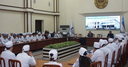 THE MEETING OF RECTOR AND STUDENTS HAS BEEN HELD