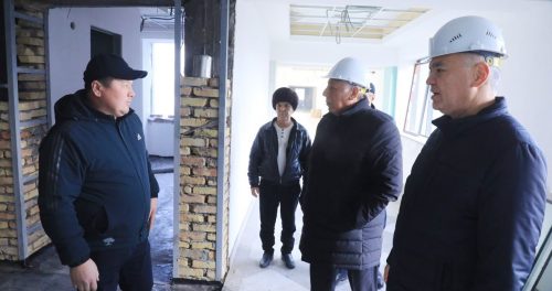 THE RECTOR VIEWED THE PROCESS OF CONSTRUCTION AND RECONSTRUCTION OF THE CLINIC