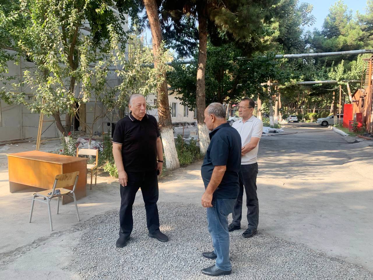 REKTOR GOT ACQUAINTED WITH THE CONSTRUCTION PROCESSES AT THE STUDENT DORMITORY