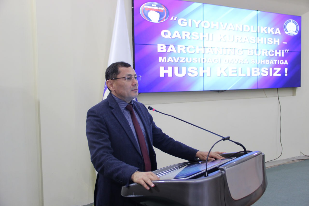 “FIGHTING DRUG ADDICTION IS EVERYONE’S DUTY” A ROUND TABLE TALK WAS HELD AT ANDIZHAN STATE MEDICAL INSTITUTE